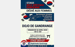 STAGE SELF DEFENSE PUBLIC FEMININ A GANDRANGE