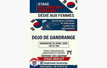 STAGE SELF DEFENSE PUBLIC FEMININ A GANDRANGE